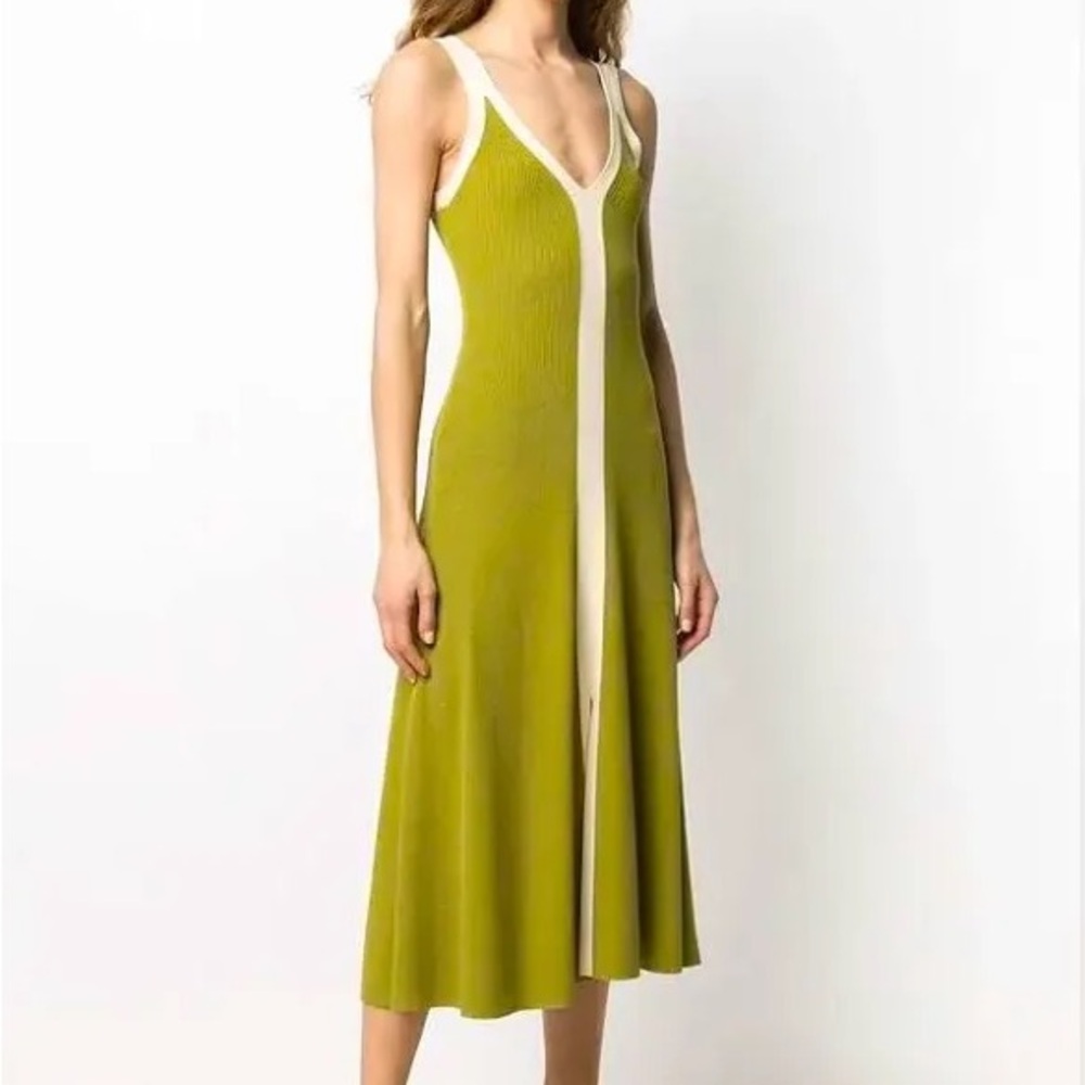 SANDRO Knit Maxi Dress with Front Slit - Picture 10 of 10